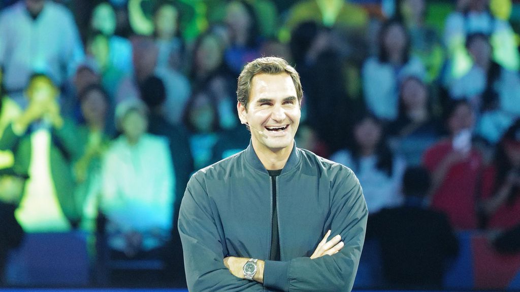 Roger Federer en un encuentro con sus fans en Suiza, el año pasado.