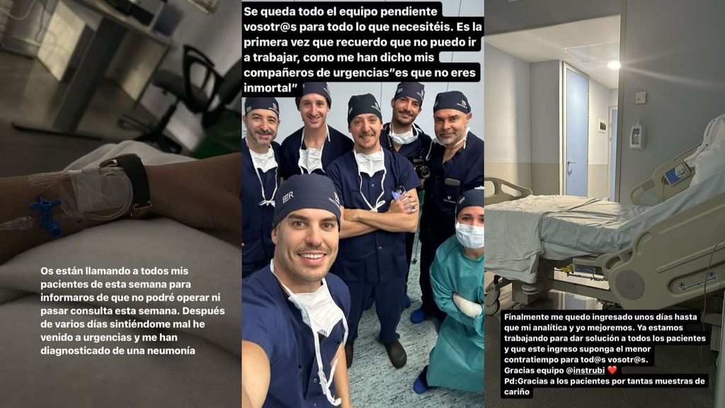 Carlos Rubí comunica su ingreso hospitalario