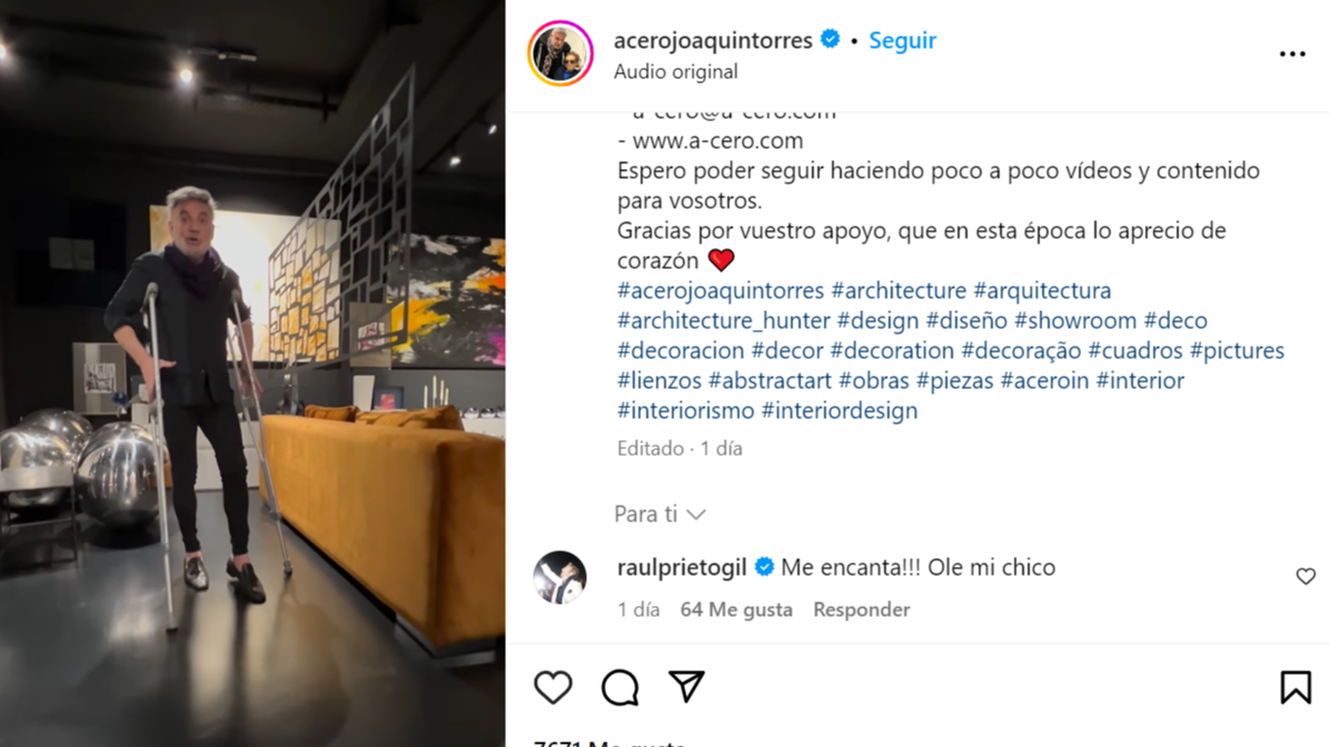 El comentario de Raúl Priento a Joaquín Torres.