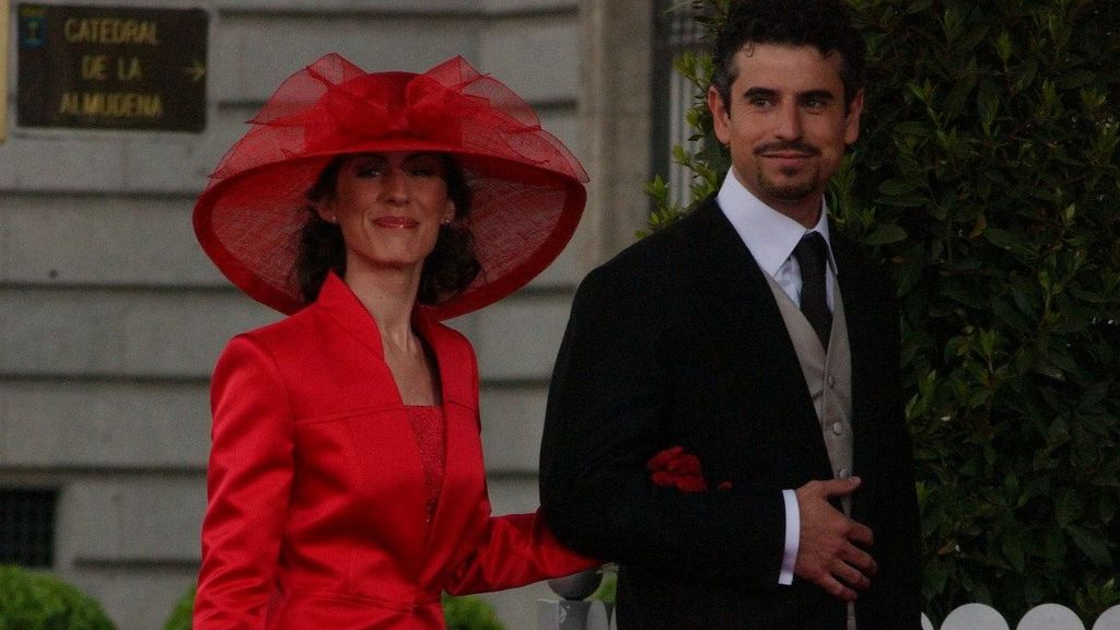 Érika Ortiz y Antonio Vigo, en la boda de Felipe y Letizia en 2004