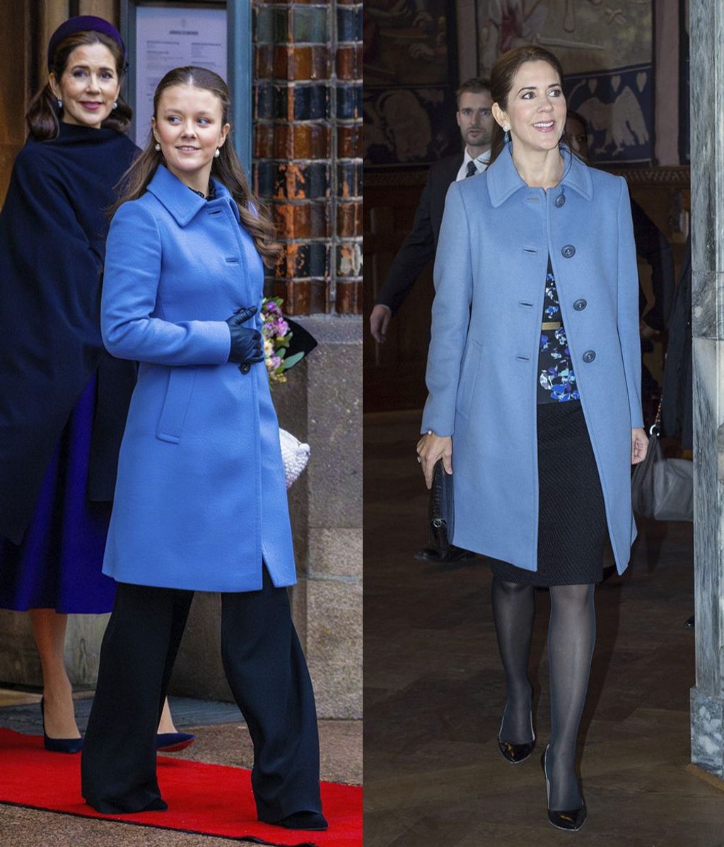 Isabella y Mary con el mismo abrigo de Prada