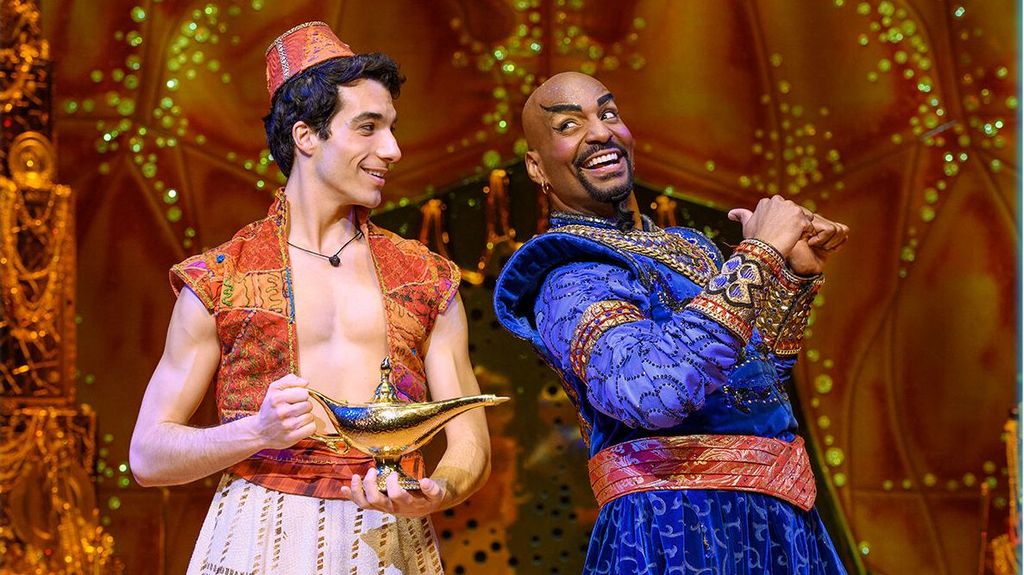 Una escena del musical Aladdin