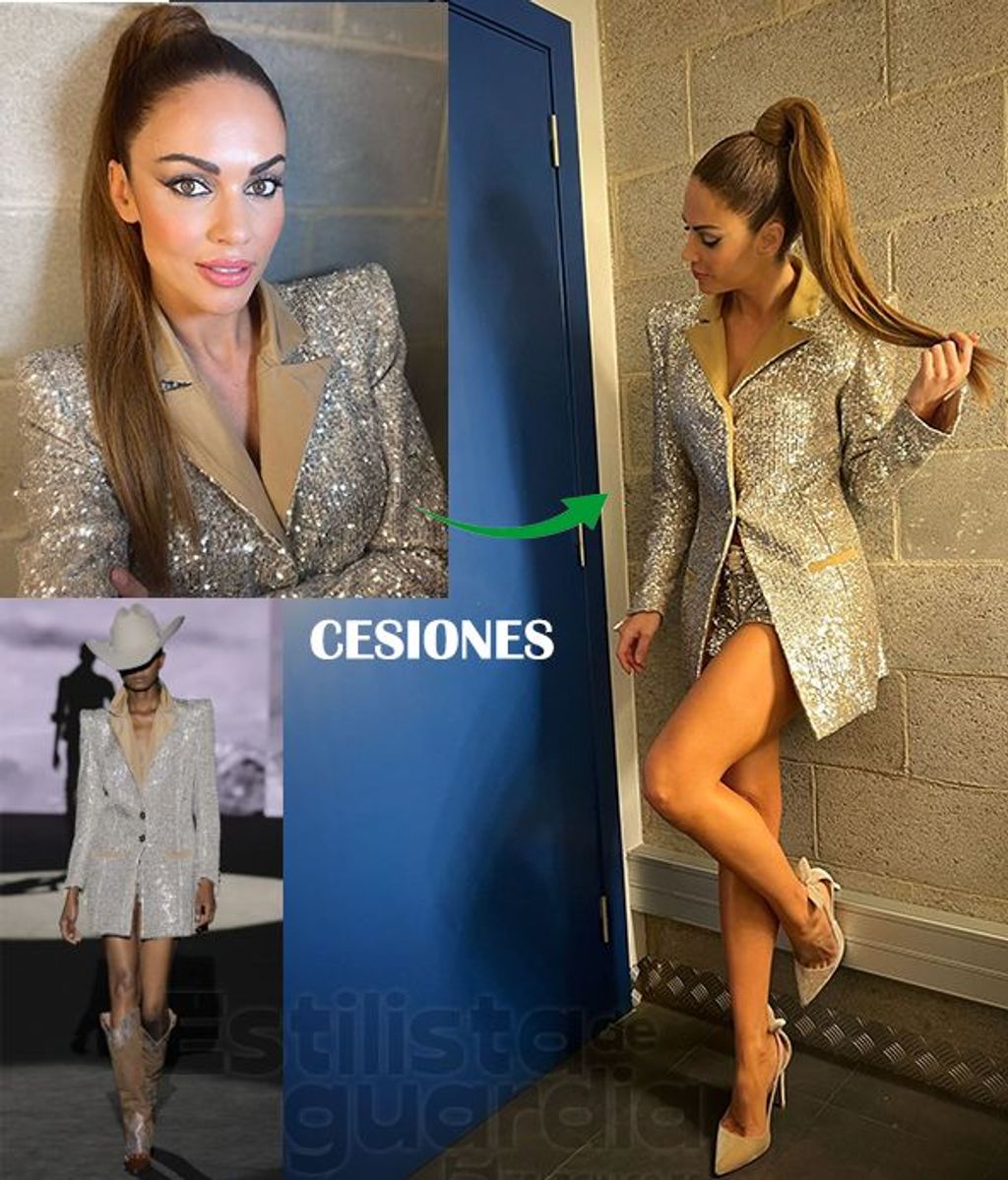 Lara Álvarez con total look de cesión de Malne