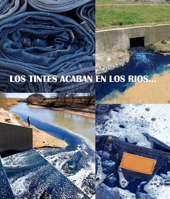 Los tintes acabn en los ríos