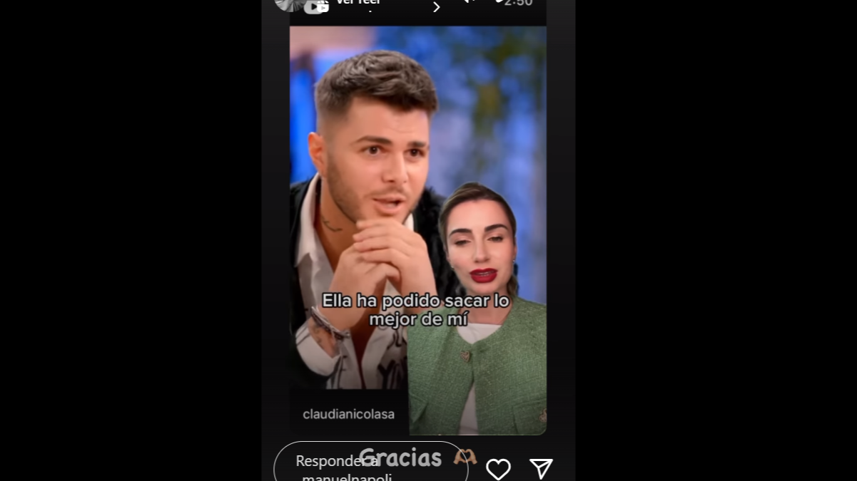 Napoli ha dado las gracias a la psicóloga a través de una historia