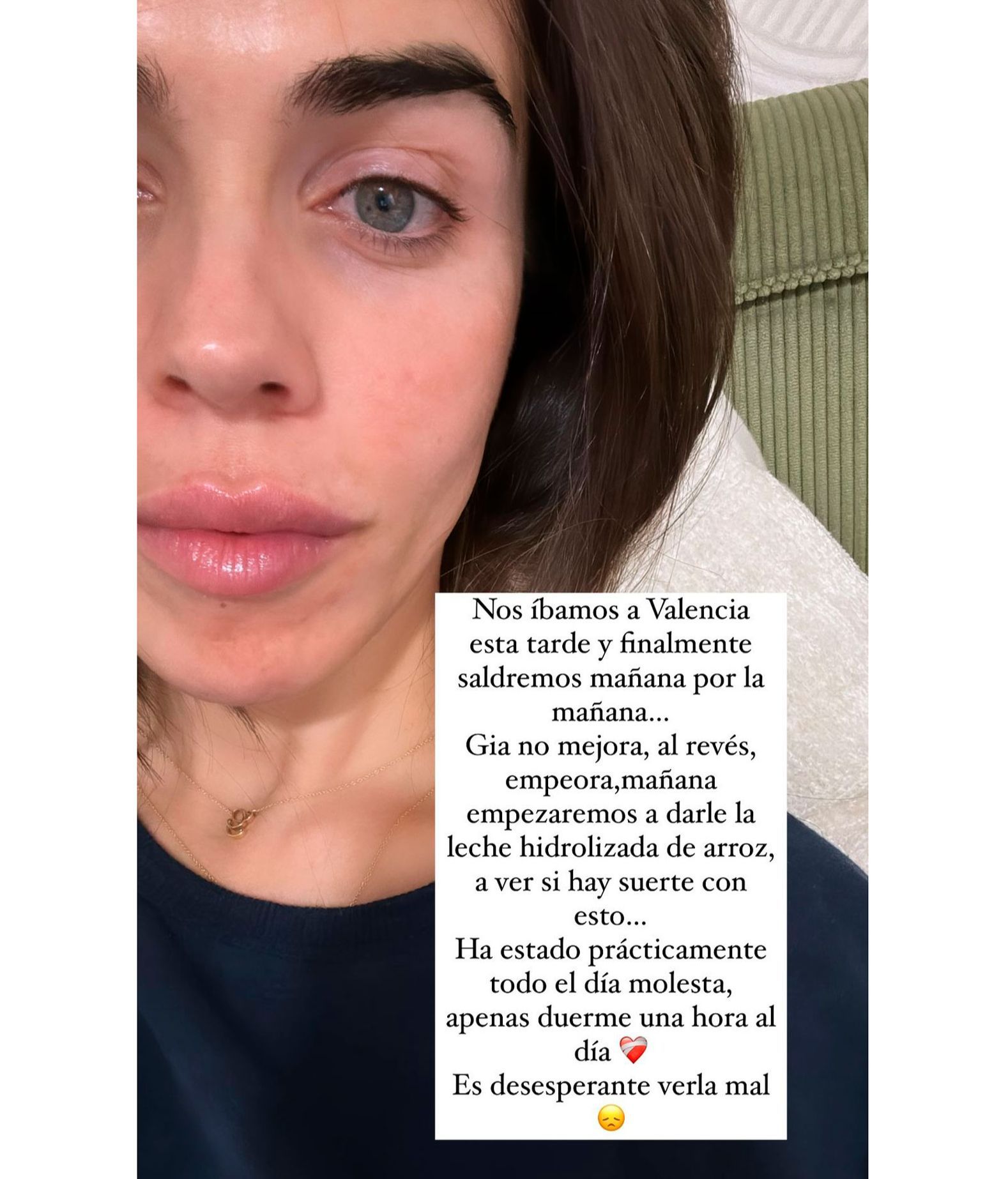 Violeta Mangriñán comparte su preocupación por la salud de su hija Gia, que no mejora