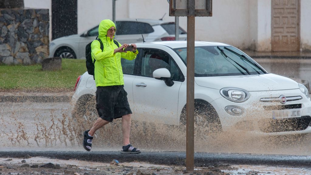 La DANA deja en Canarias lluvia, nieve, granizo, rayos, truenos, frío y algunos incidentes
