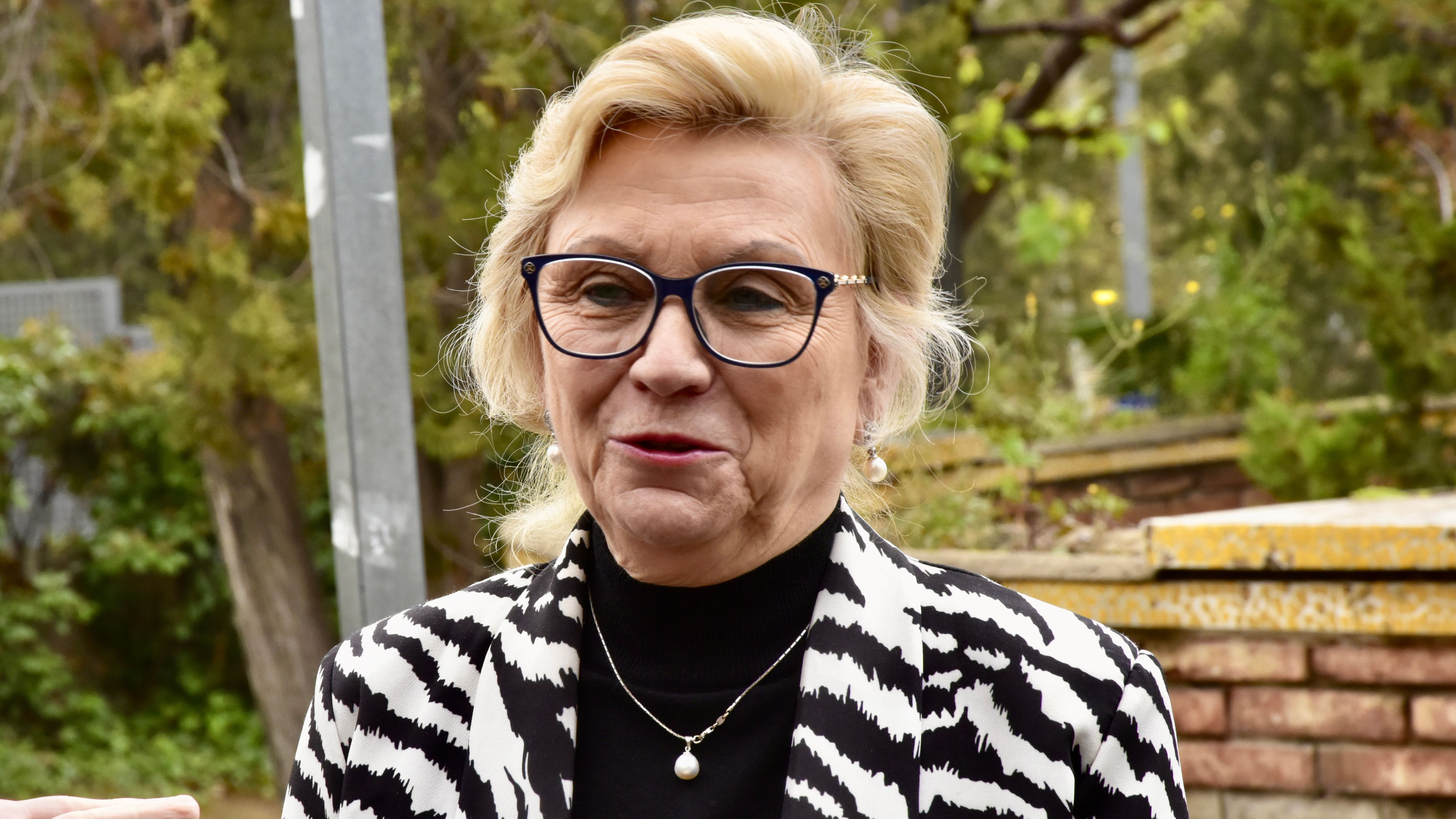 Ana Congost, en el tanatorio de Silvia Tortosa