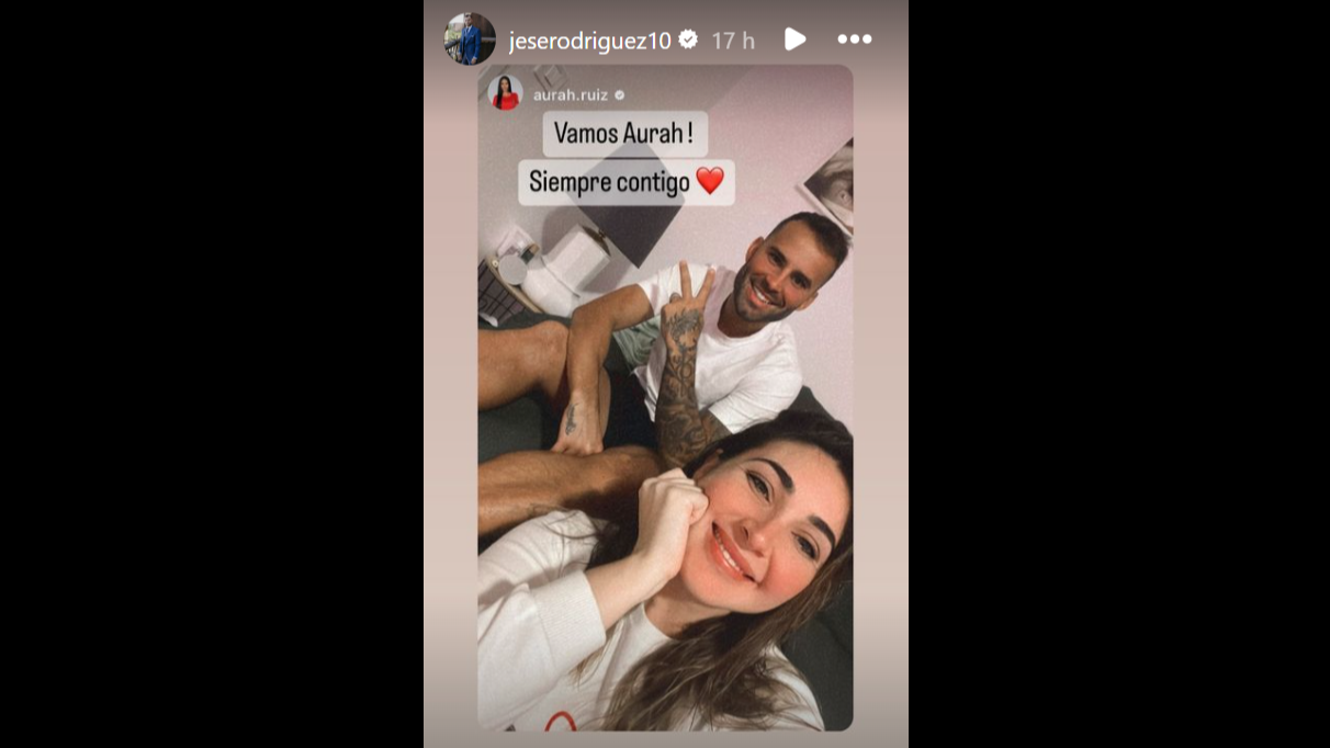 Jesé apoya a Aurah en 'Supervivientes'