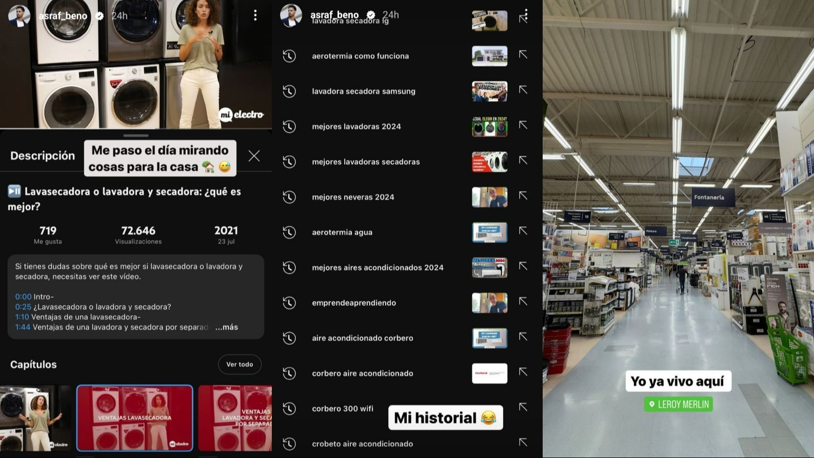 La pareja ha estado comprando y buscando cosas para su casa