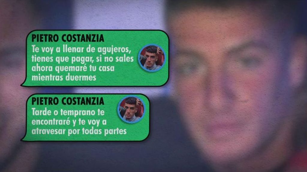 Salen a la luz los supuestos mensajes entre Pietro Costanzia y la víctima de la agresión: "Te voy a llenar de agujeros"