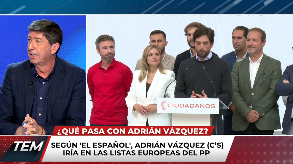 Juan Marín, sobre la posible marcha de Adrián Vázquez al PP: "Está más cerca de lo que parece"
