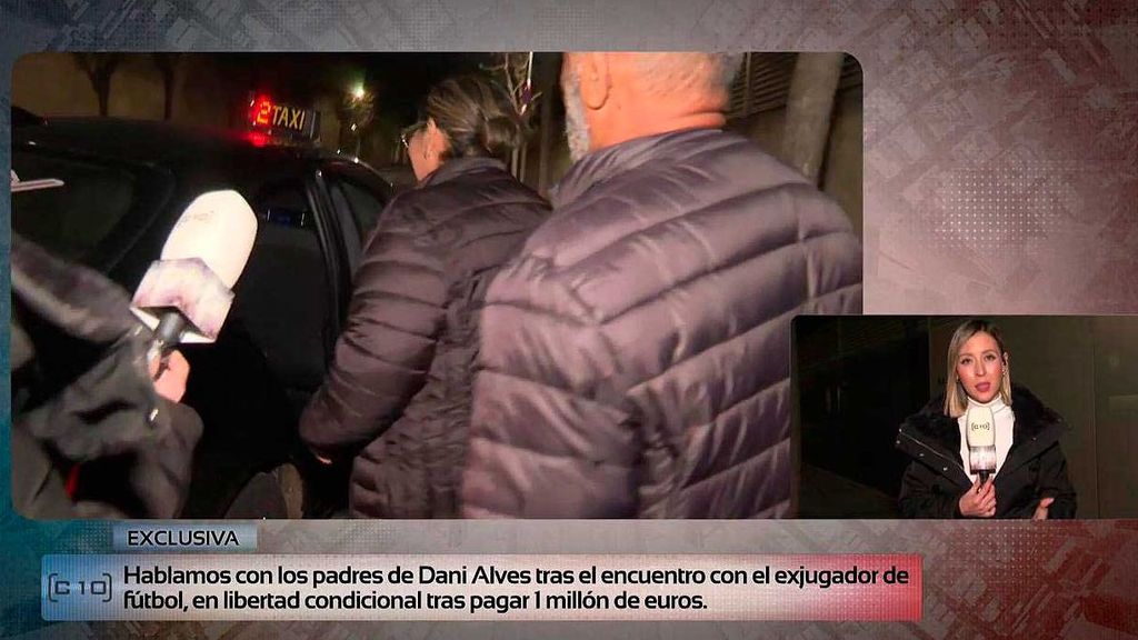 Exclusiva | Primeras imágenes de los padres de Dani Alves tras visitar a su hijo en su casa