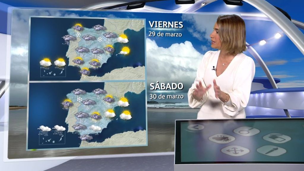 Flora González nos avanza la previsión meteorológica para este Viernes Santo marcado por la lluvia