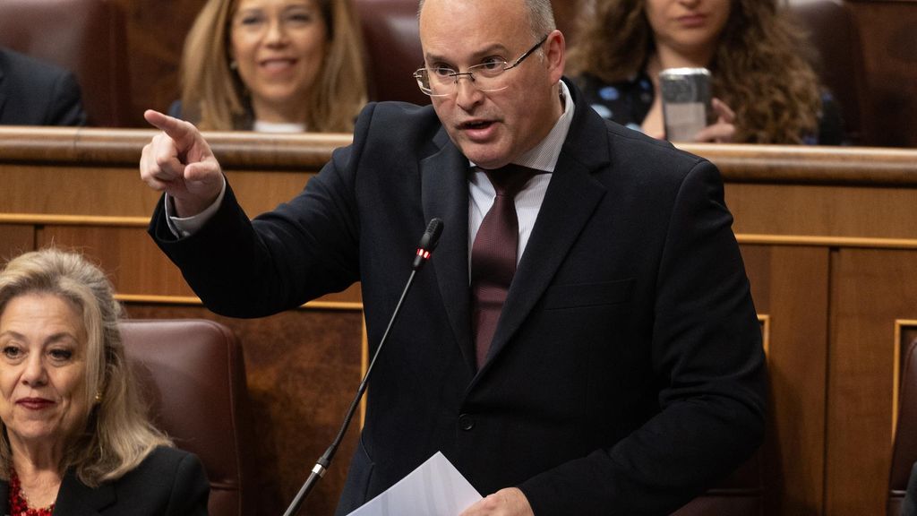 El portavoz del PP en el Congreso, Miguel Tellado, en el Congreso de los Diputados, a 28 de febrero de 2024, en Madrid (España).