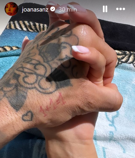 El gesto de Joana Sanz con Dani Alves