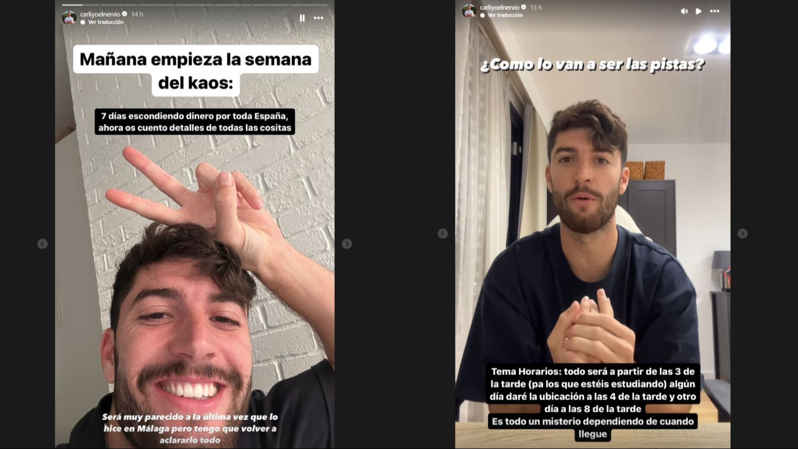 Las historias de Instagram de Carliyo el Nervio