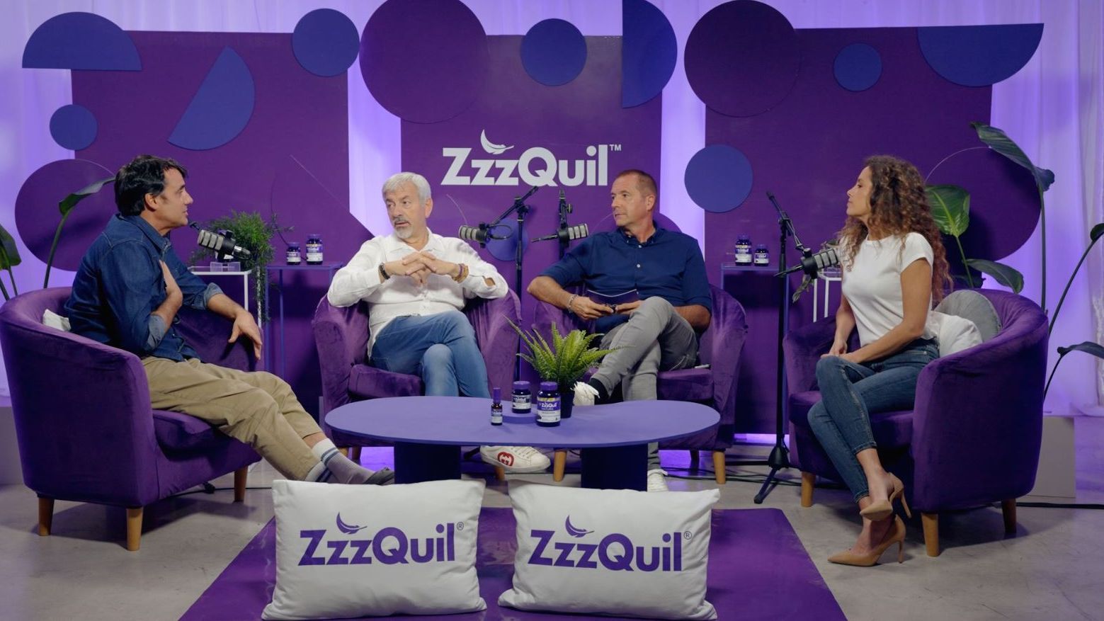 Los presentadores, en el podcast 'Campeones del día a día'