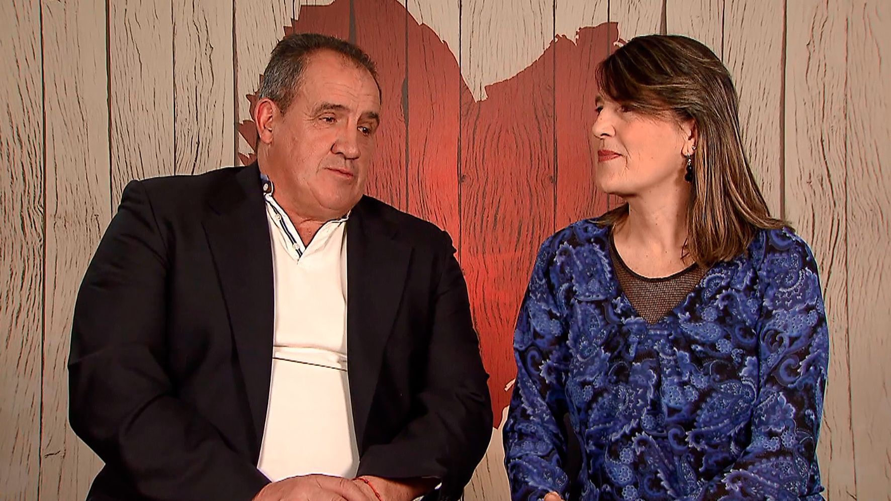 Eradio y Conchi durante su cita en 'First Dates'