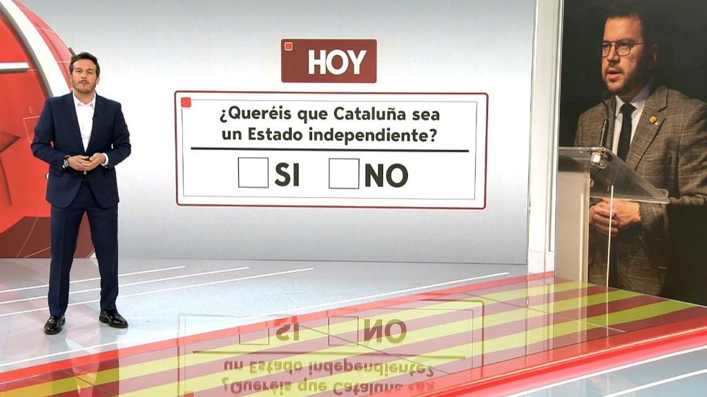 Pere Aragonés lanza su órdago con el referéndum