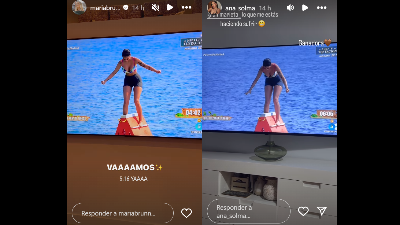 María Aguilar y Ana Solma apoyan a su amiga Marieta