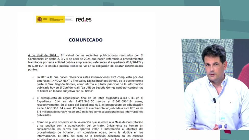 Olmo, de ‘El Confidencial’, responde al comunicado del Gobierno pidiendo una rectificación: “Lo han hecho de una forma un poco burda”