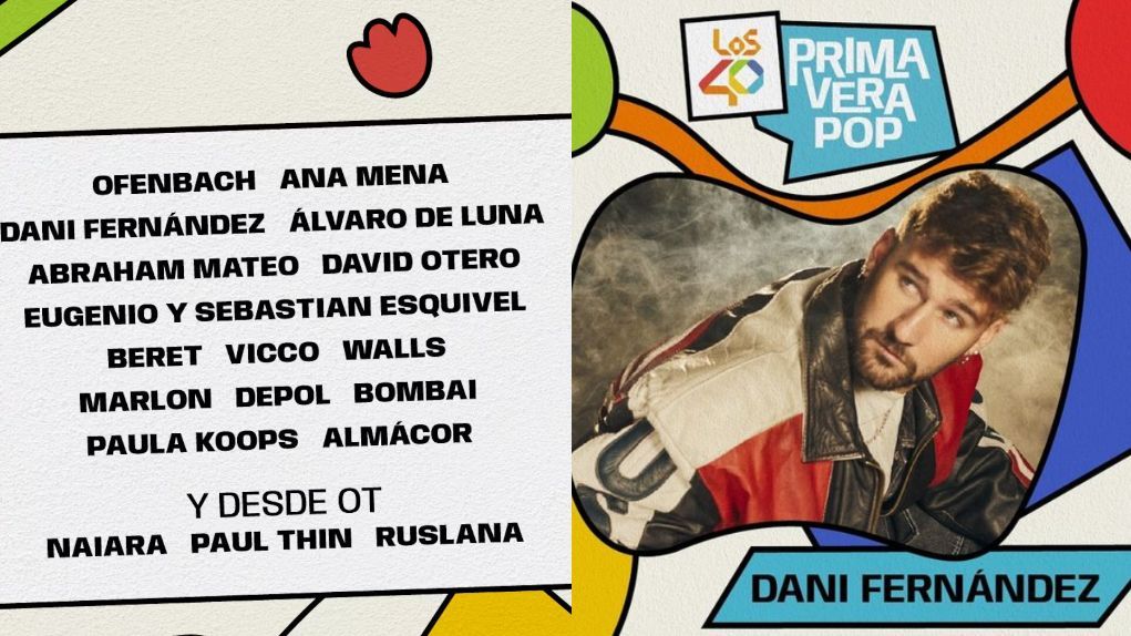 Cartel completo de LOS40 Primavera Pop