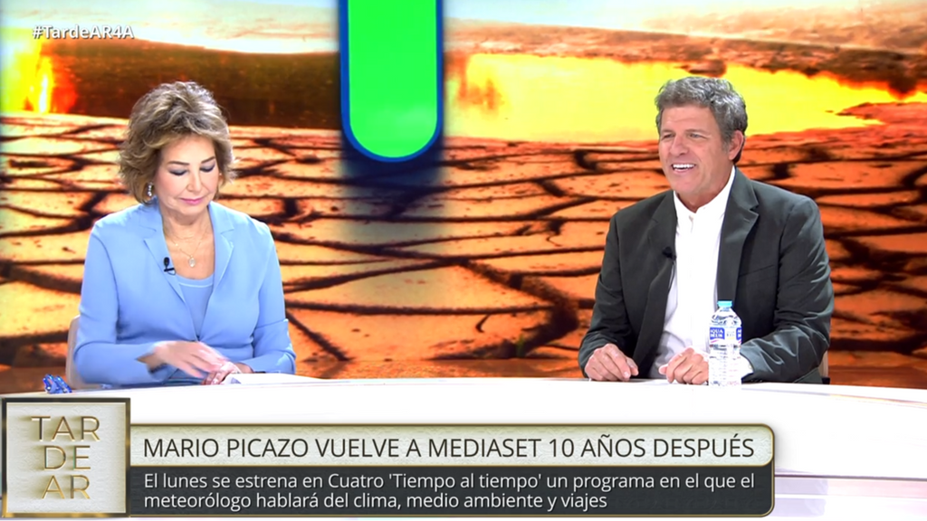 Mario Picazo y Ana Rosa se reencuentro en el plató de 'TardeAR'
