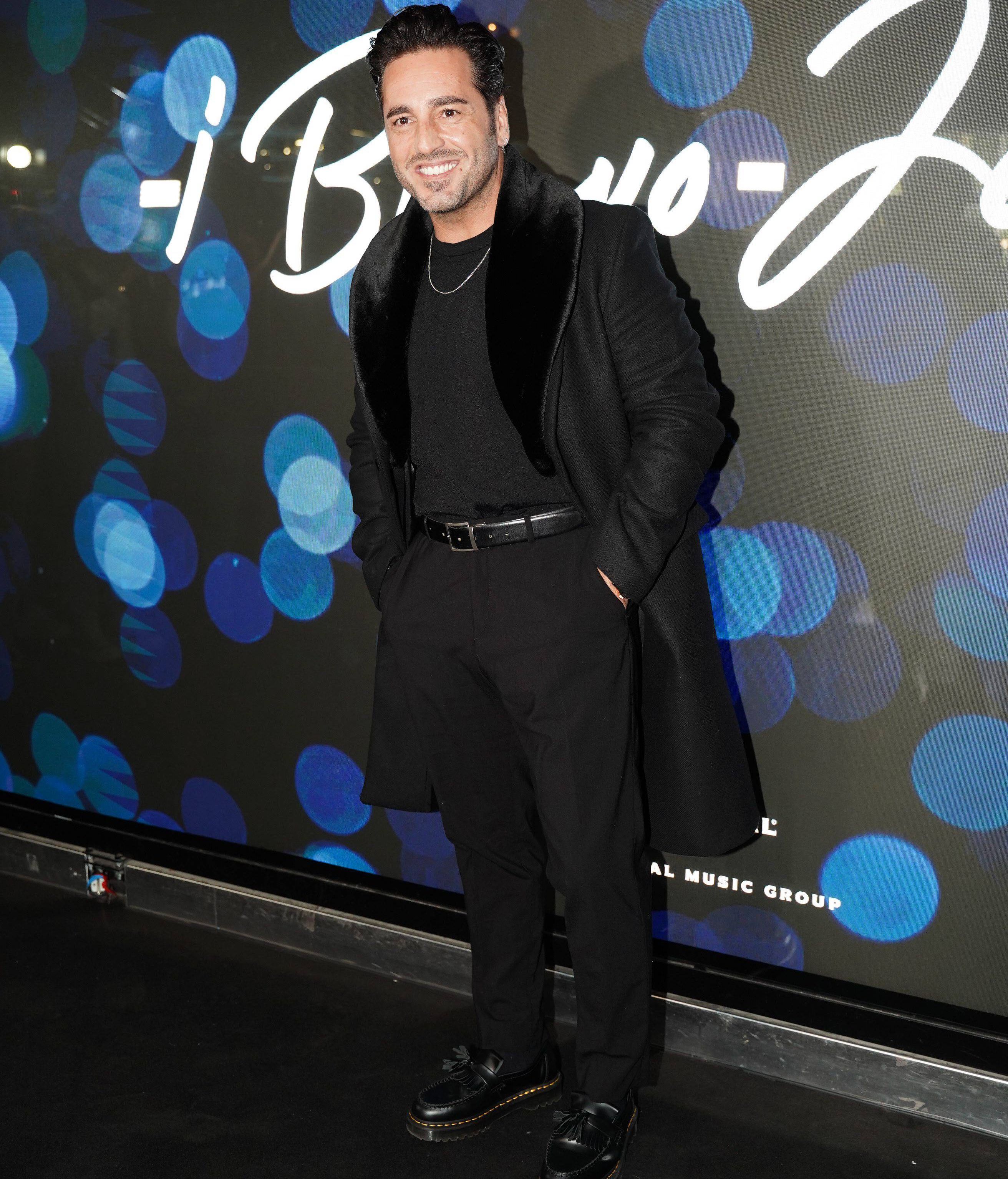 David Bustamante, en el acto de homenaje de Universal a Jesús López