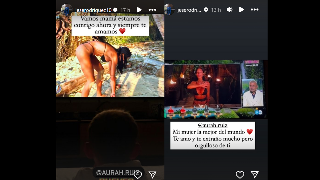 Jesé Rodríguez apoya a su mujer a través de Instagram