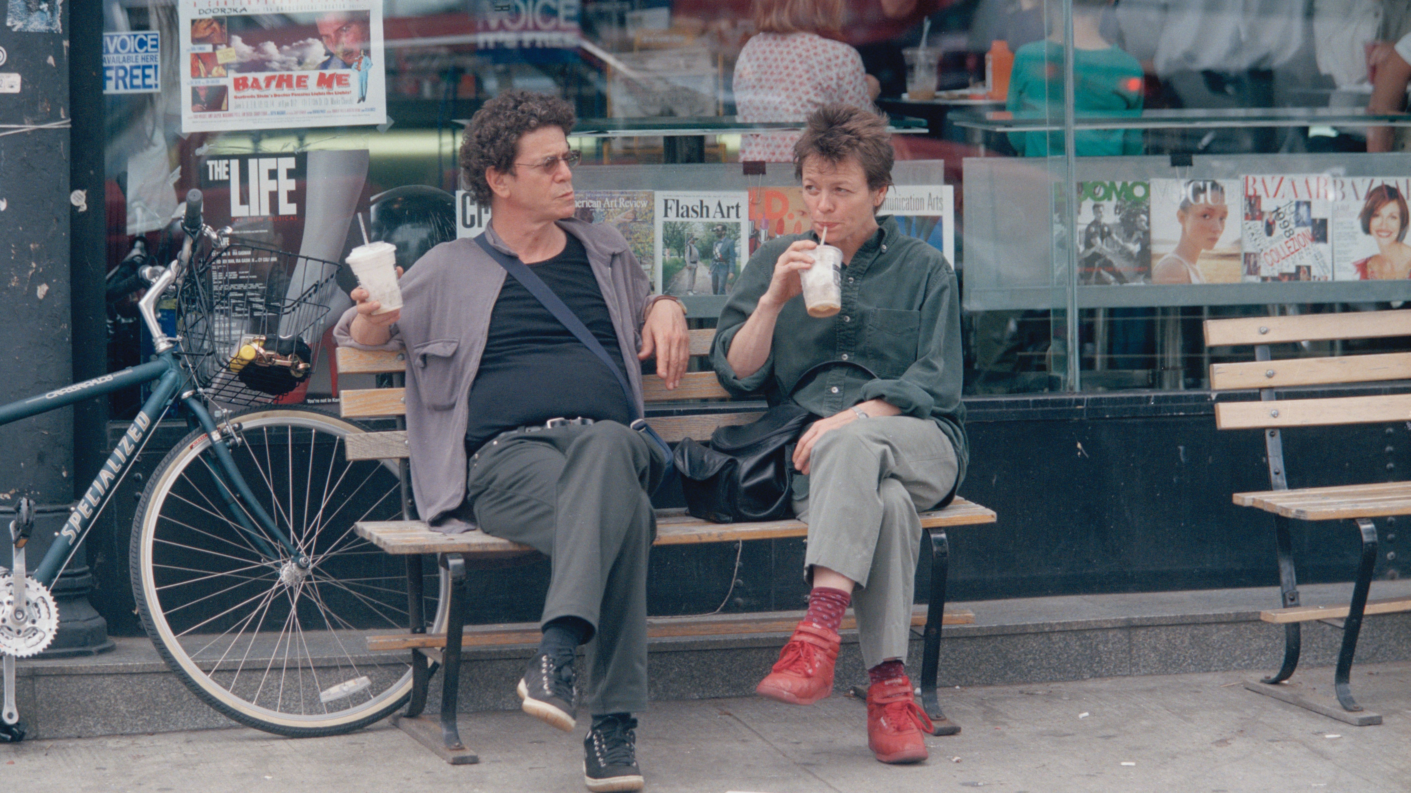 Reed y Anderson en Nueva York, cuando ambos estaban vivos.