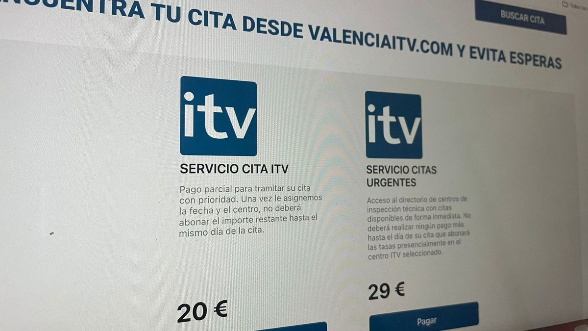 Reservar cita previa en la ITV por 30 euros: la web estafa que denuncia la Generalitat Valenciana