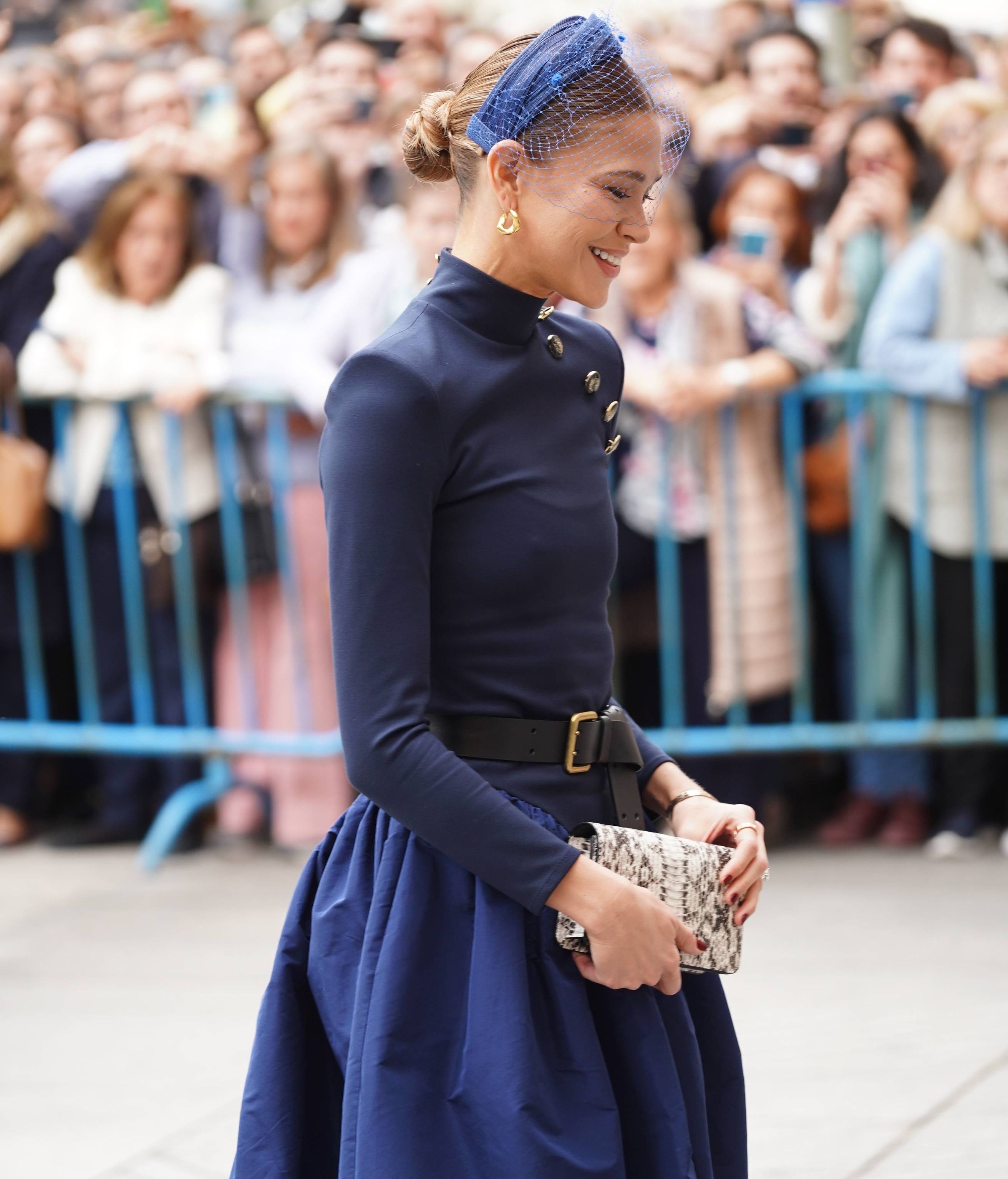 Carla Pereyra, en la boda de Almeida