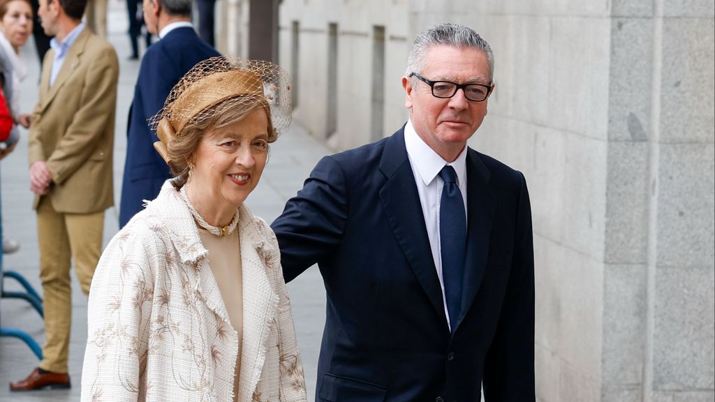 El expresidente de la Comunidad de Madrid y exalcalde de la capital Alberto Ruiz-Gallardón, junto a su esposa María del Mar Utrera