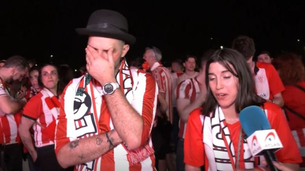 Nervios, sudor y lágrimas en la final de la Copa del Rey: la emoción con la que vivieron el partido los seguidores del Athletic de Bilbao