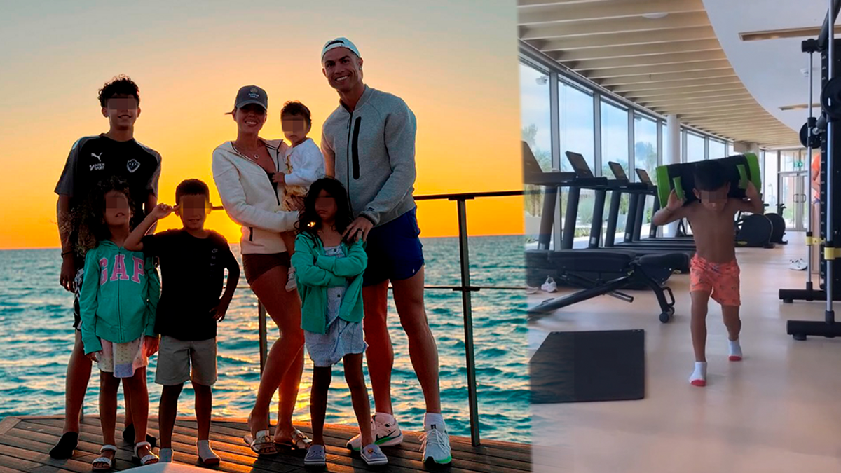 Cristiano Ronaldo y Georgina Rodríguez: la rutina de deporte que siguen sus hijos