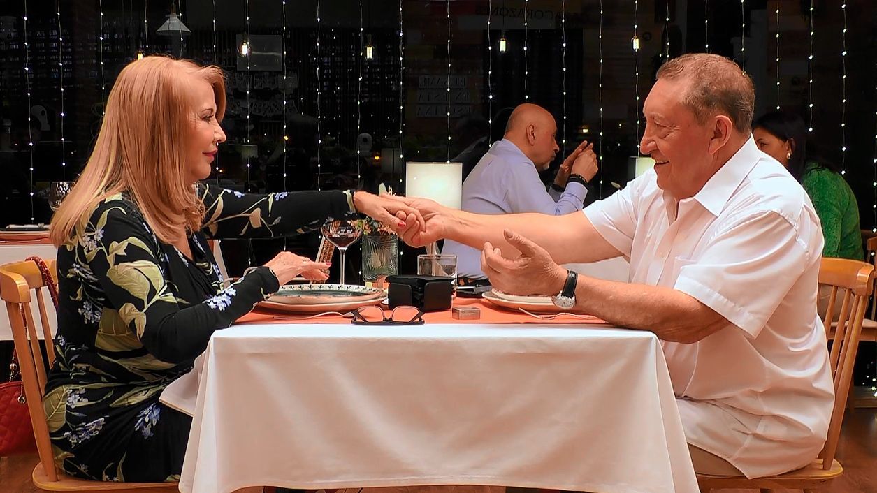 Encarna y José Luis durante su cita en 'First Dates'