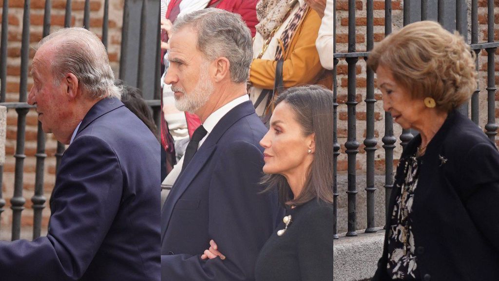 Los reyes Felipe y Letizia, el rey Juan Carlos y Doña Sofía