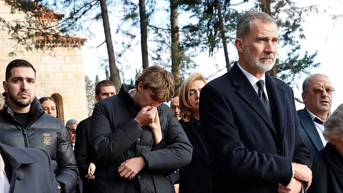 Miguel Urdangarín en el funeral de Constantino de Grecia. FUENTE: Instagram