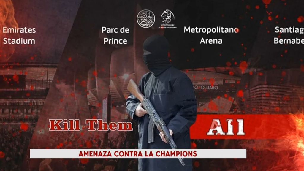 Estado Islámico amenaza con atentar en el Santiago Bernabéu y en el Metropolitano