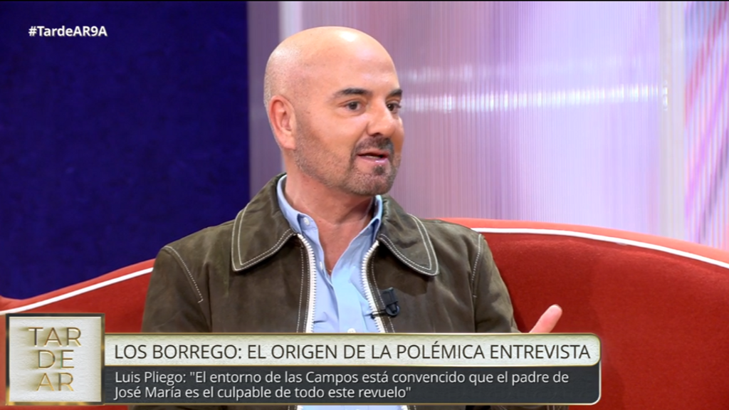 Luis Pliego, en 'TardeAR': "El entorno de las Campos está convencido que el padre de José María es el culpable de todo este revuelo"