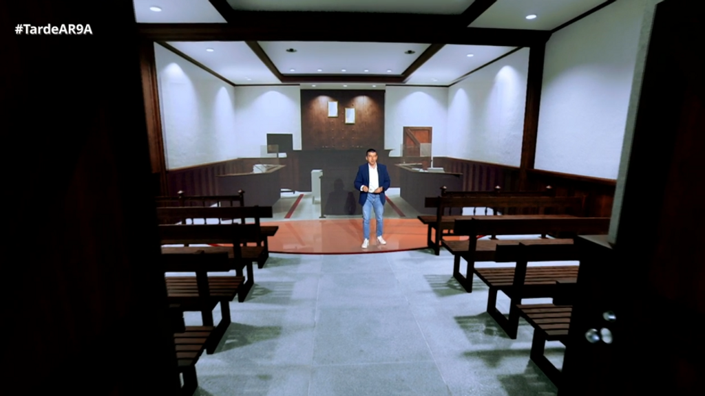 Reconstrucción de la sala del juicio de Daniel Sancho