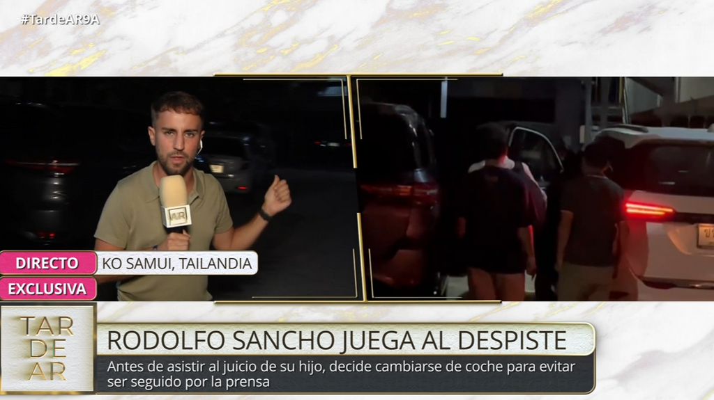 Rodolfo Sancho juega al despiste cambiándose de coche