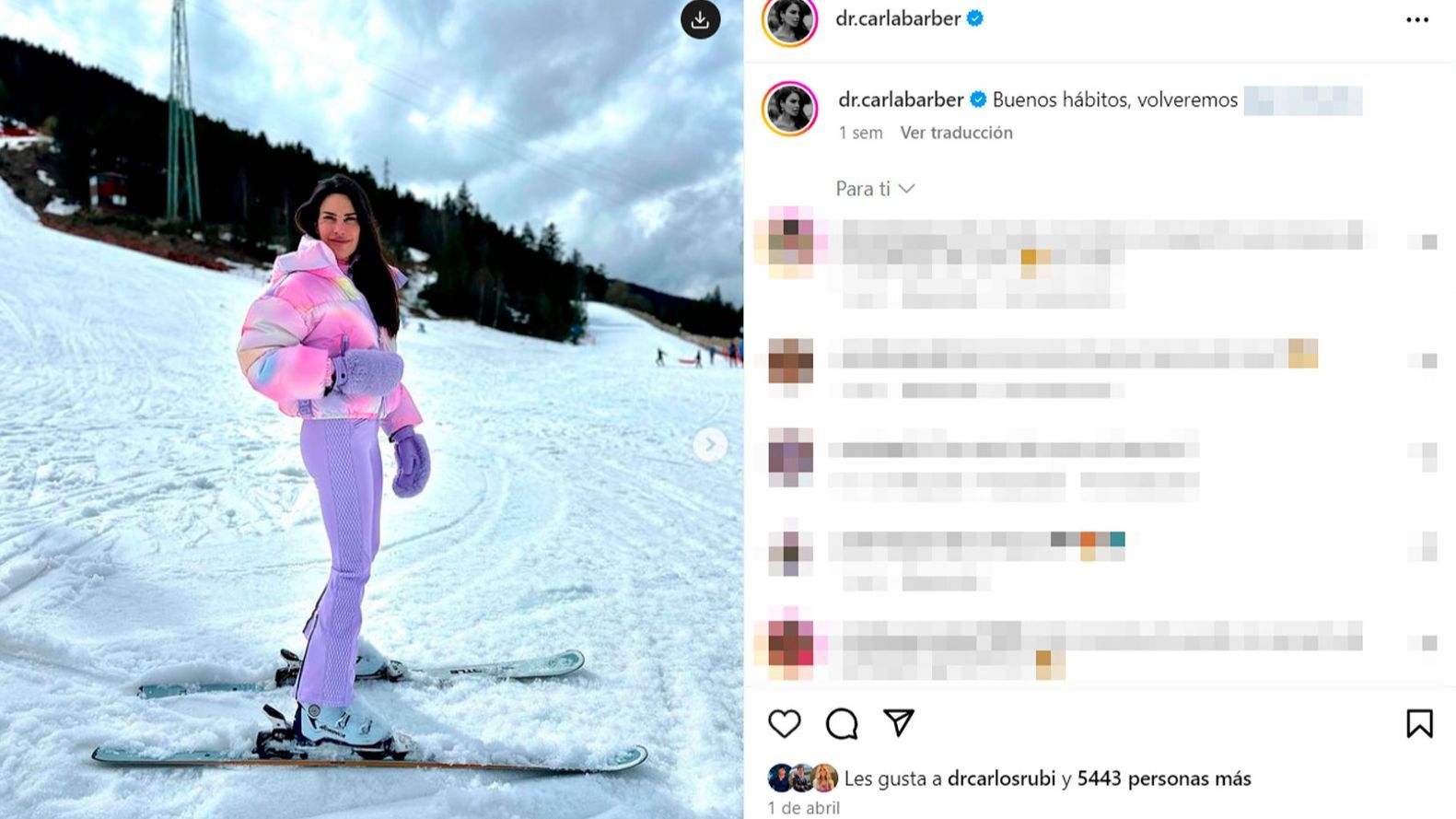 Carlos Rubí reacciona a una de las últimas publicaciones de Carla Barber