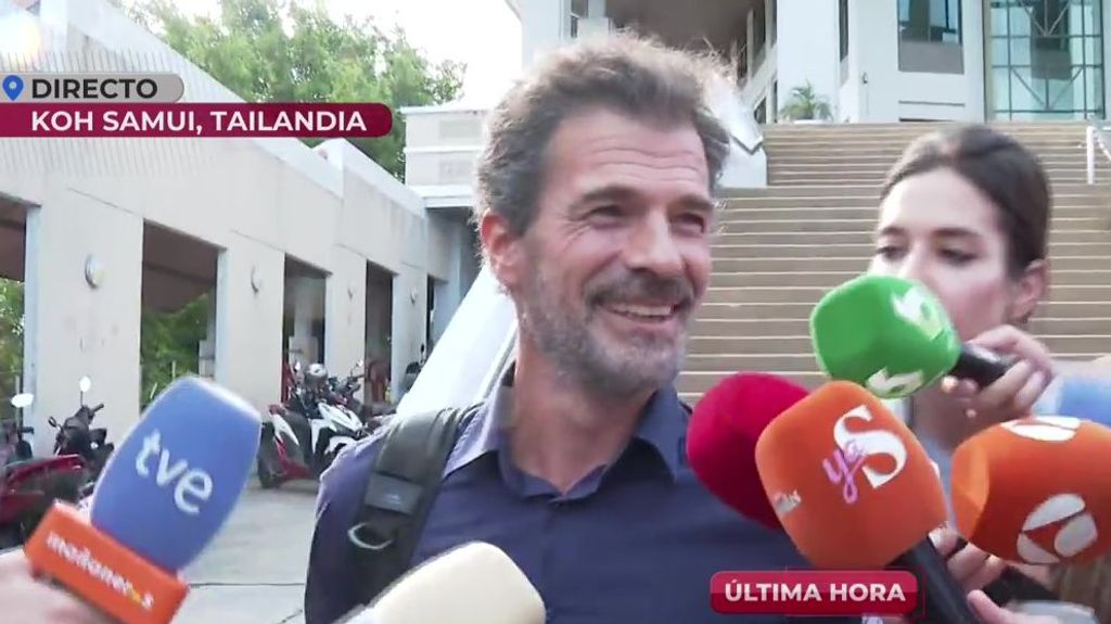 Rodolfo Sancho, sonriente y desafiante con la prensa tras la segunda jornada del juicio contra su hijo
