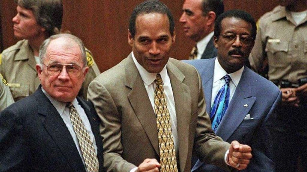 O.J. Simpson durante el 'Juicio del Siglo'