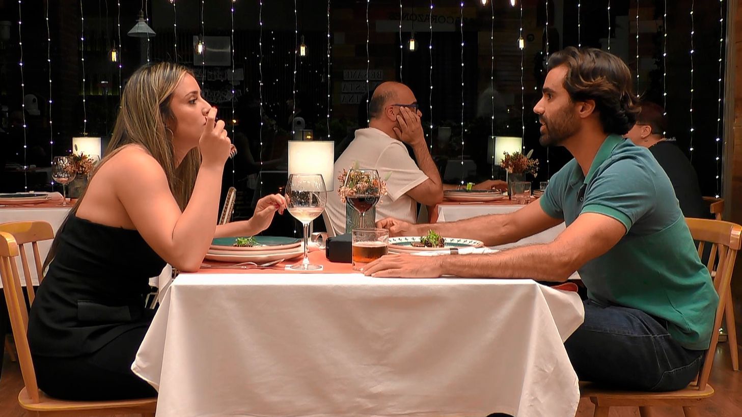 Rocío y Lucas durante su cita en 'First Dates'