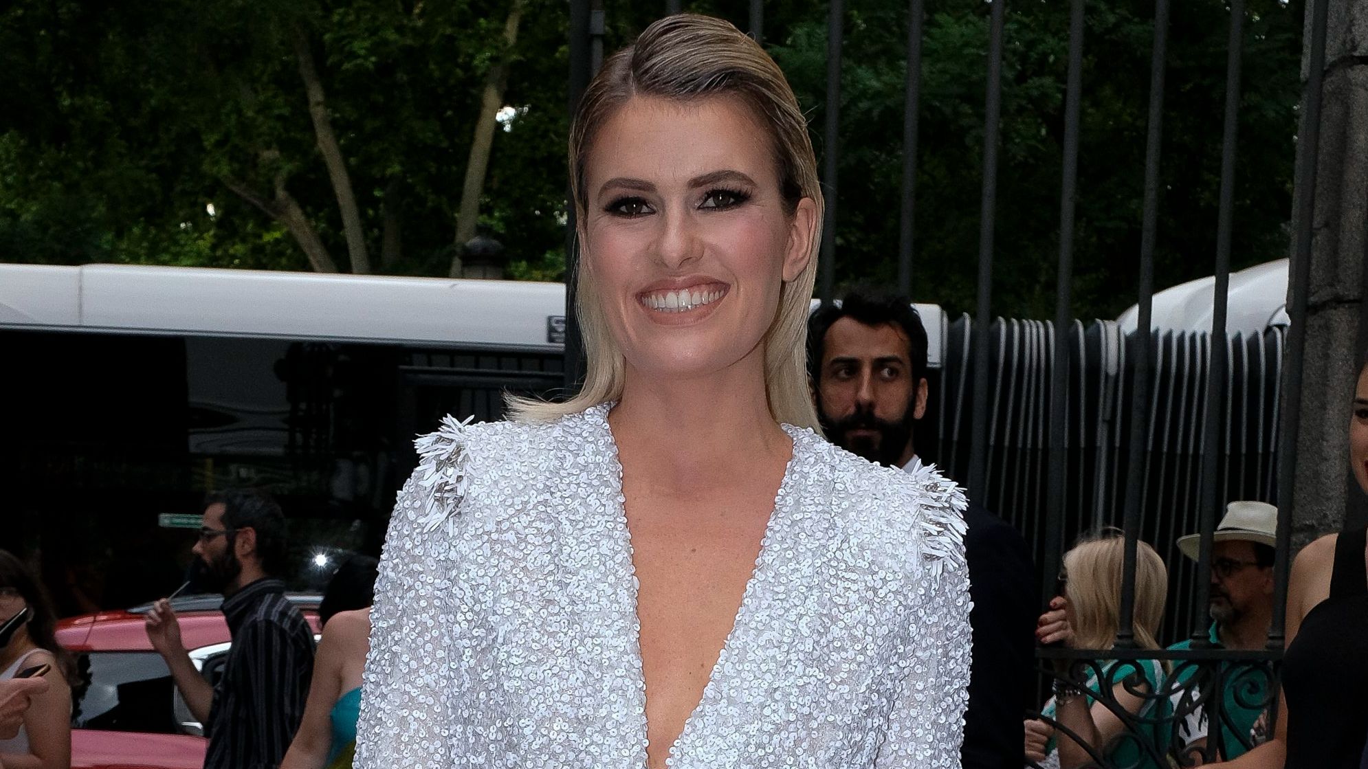 Así era el vestido de novia con el que se casó Adriana Abenia (Imagen: Cordon Press)