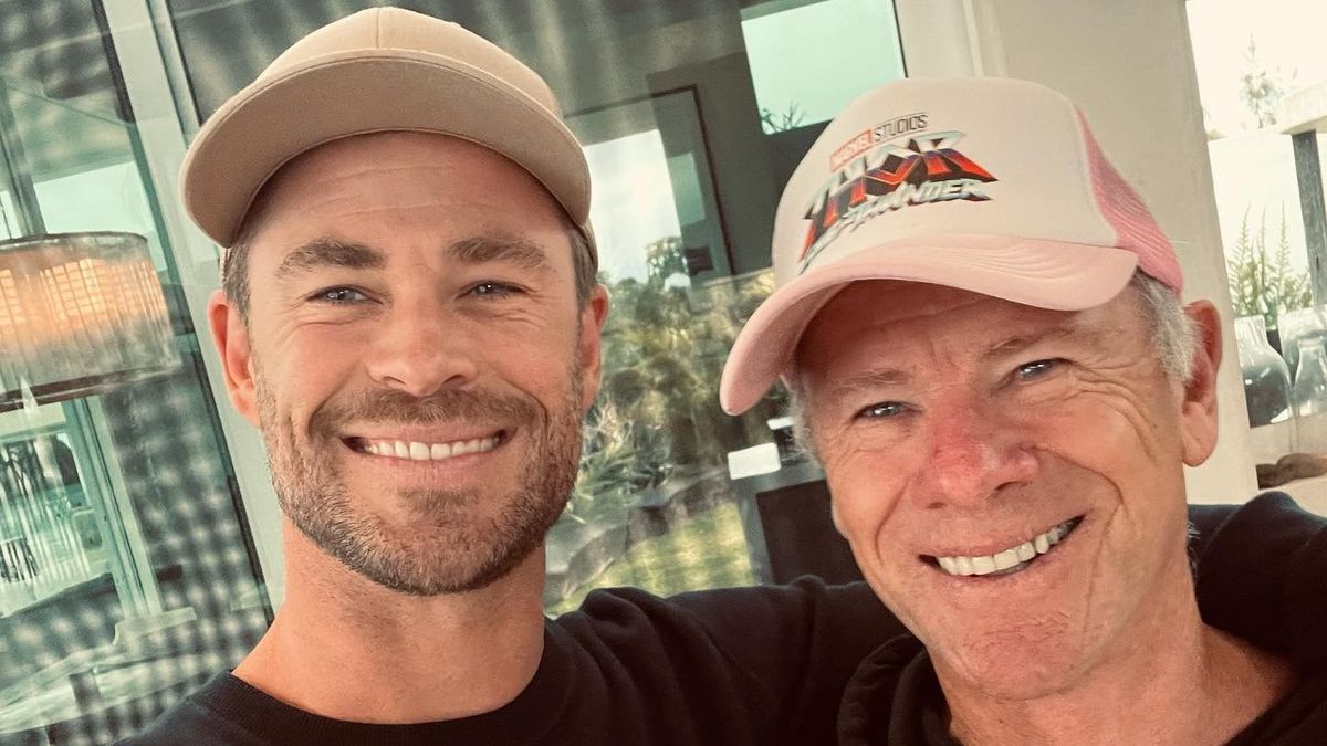 Chris Hemsworth con su padre, Craig