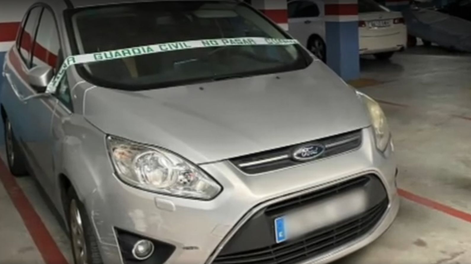 Coche intervenido por la Guardia Civil